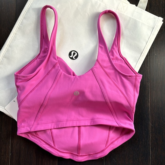 LULULEMON ALIGN CORSET TANK in POW PINK TONE SZ 6 NWT - Picture 4 of 8